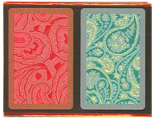 Congress Playing Card Set: Paisley II - 2-deck Bridge Set, Regular Index main image